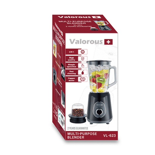 آسیاب مخلوط کن 2در 1 ولروس مدل VL-623 - تصویر 2