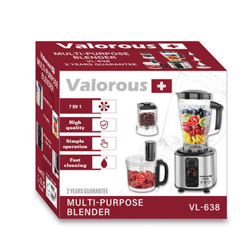 Valorous 7-in-1 food processor model VL-638 - Image 3