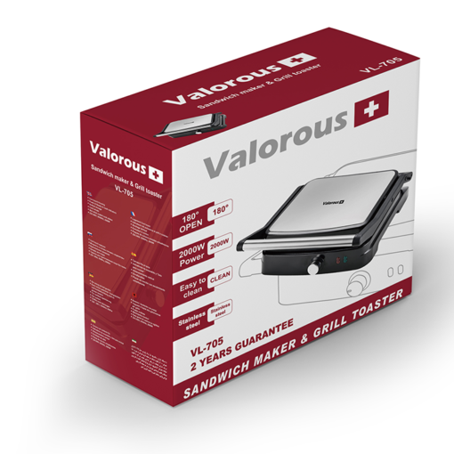 ساندویچ ساز ولروس مدل VL 705 - تصویر 4