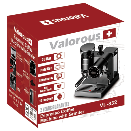 اسپرسو ساز به همراه آسیاب مدل VL - 832 - تصویر 2