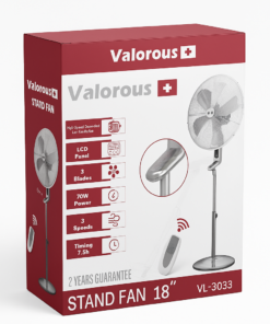 Alternative view of Valorous Stand Fan, Model VL-3033