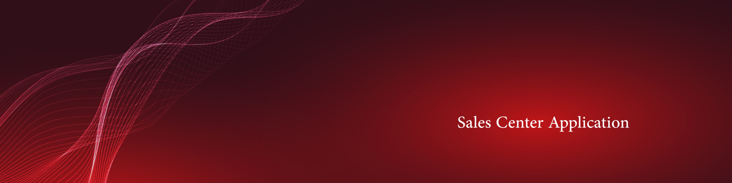 Sales Center Application scaled